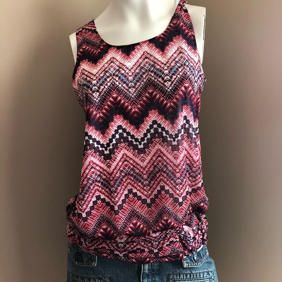 AB Studio Tops - AB Studio blouse tank top with silver accent